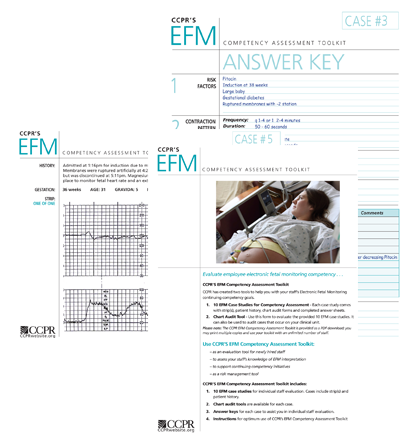 CCPR : Electronic Fetal Monitoring Online Practice Test 21A